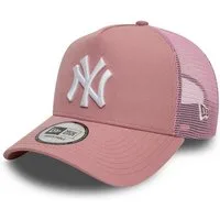 New Era Baseball Cap New York Yankees MLB League Essential Rosa Verstellbare A-Frame Trucke (1-St)