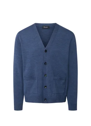 MAERZ Muenchen - Strick Cardigan 1/1 Arm deep sea - Gr. - 54