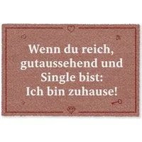 MuchoWow Fußmatte Zitat - Rosa, Rechteckig, innen Schmutzfangmatte, Tür, Schmutzfänger Flur, Teppich 60x40 cm