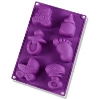 wisefood Backform Silikonform Baby - lila 29x17x3cm, (1-tlg)