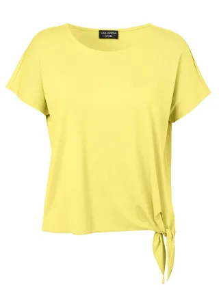 VIA APPIA DUE - T-Shirt Rundhals 1/2 Arm Knoten gelb - Gr. - 46