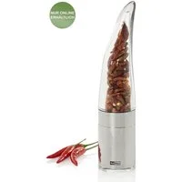 AdHoc Chilimühle Pepe - einzigartiges Designstück in Form einer Chilischote manuell, ideal für getrocknete Chilischoten