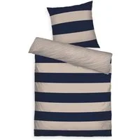 TOM TAILOR HOME Bettwäsche BOLD STRIPES in Gr. 135x200cm, 155x220cm oder 200x220cm, Renforcé, 2 teilig, new bedroom, mit farbigem Markenreißverschluss