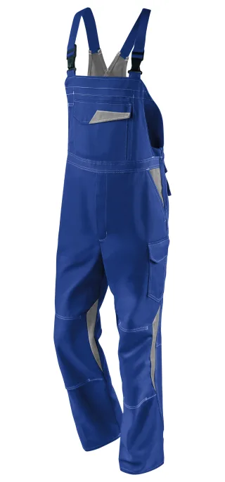 KÜBLER IMAGE DRESS NEW DESIGN Latzhose kornblumenblau/mittelgrau 56 - 3347 3411-4695-56