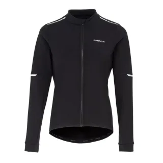 Pinnacle - Radfahr-Trikot für Damen, Thermisches Material, Langärmlig (Schwarz)