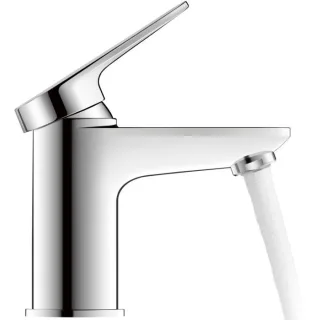 Duravit S FreshStart Wave Waschtischarmatur WA1011002010 Ausladung 95mm, ohne Zugstangen-Ablaufgarnitur, chrom