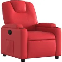 vidaXL Sessel Relaxsessel Rot Kunstleder (1-St)