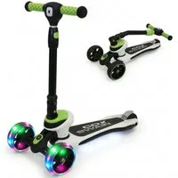 Cox Swain Dreiradscooter COX SWAIN Kinderroller FLEX 3-Rad mit LED-Leuchtrollen, klappbar, Sicherer 3-Rad Scooter mit LED-Rollen, klappbar & höhenverstellbar.