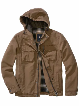 Mey & Edlich Herren Geländegang-Feldjacke Braun 100 % Baumwolle