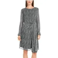 Marc Cain Midikleid "Dew Drop" Party Premium Damenmode Kleid aus Metallic-Jersey