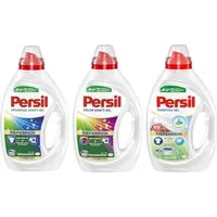 Persil Kraft-Gel Color & Universal & Sensitive Gel 3 x 20 WL (60WL) Feinwaschmittel (Spar-Set, [3-St. mit Tiefenrein Technologie & Flüssigwaschmittel für Allergiker & Babys)