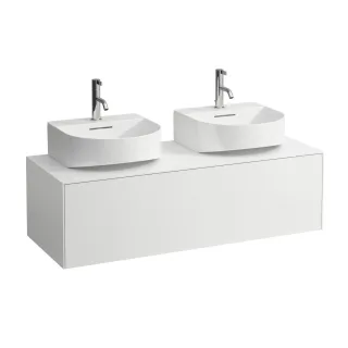 LAUFEN Waschtischunterschrank Sonar 457x1177x341 Aus li, 3 Schubl H816341 weiss matt H4054540341701
