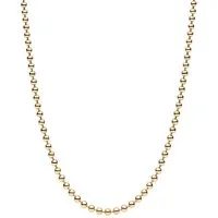 Pandora Kette ohne Anhänger 364354C00-50, Damen- Kugelkette Goldfarben 50 cm