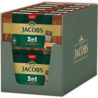 JACOBS Kaffee Löskaffee 3in1 Classic Instantkaffee 12 x 10 Sticks = 120 Getränke, (Packung, 12er Pack)
