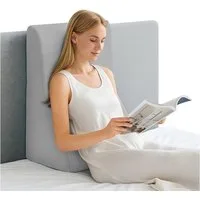 Youyijia Kopfkissen + Topper Mit Memory Schaum Keilkissen Bett Lesekissen Ergonomisches Keilkissen