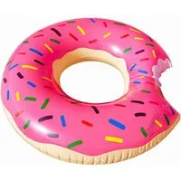 R2 Invest Schwimmreifen Schwimmring Donut 90 cm Aufblasbarer Schwimmreifen Wasserreifen