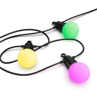 Hama LED-Lichterkette LED Lichterkette Outdoor (mit App, 12 Glühbirnen, 16 Mio. Farben, 8 m)