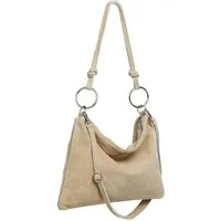 Caspar Umhängetasche Wildleder Umhängetasche Damen Tasche - PREMIUM LINE - Modell No.858, 100% italienisches Leder, samtig weich, angenehmer Tragekomfort
