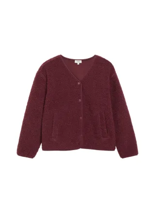 s.Oliver Red Label - Sweatjacke mit V-Ausschnitt rot - Gr. - 34