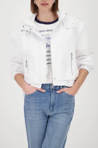 monari - Nylon-Jacke mit Kapuze - Gr. - 46