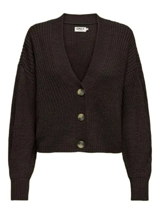 ONLY - ONLCAROL NICE L/S CARDIGAN KNT NOOS Chocolate Torte - Gr. - XL