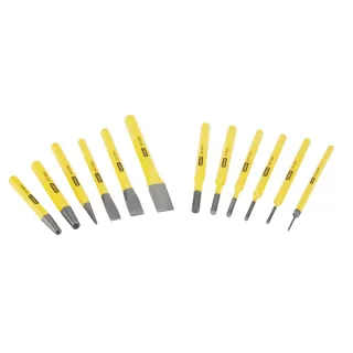 STANLEY Schlagwerkzeug Set Meissel-Körner und Durchschläger Set 12-tlg. - 4-18-299
