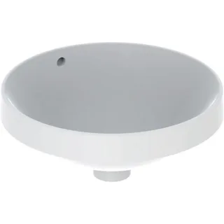 Geberit VariForm Einbauwaschtisch, rund d: 40cm, ohne Hahnloch, mit Überlauf, 500701012 500701012