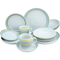 CreaTable Kombiservice (10-tlg), 2 Personen, Porzellan