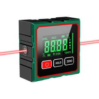 CZDang Digital Display Inclinometer Four-sided magnet Angle Finder Bevel Gauge Protractor with 1.8"FSTN Screen Rechargea