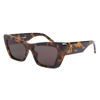Palm Angels - "Fairfield" Rechteck-Sonnenbrille für Herren (Havannabraun)
