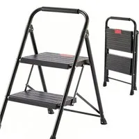 SURFOU Trittleiter Leiter Zweiseitige Aluleiter Klappleiter Stufenstehleiter, Faltbar Haushaltsleiter Tragkraft bis 150 kg Belastbar Stehleiter
