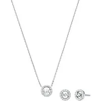 MICHAEL KORS Ohrring und Ketten Set Multipack Schmuck Geschenk Silber 925 PREMIUM (Set, 3-tlg), mit Zirkonia (synth)