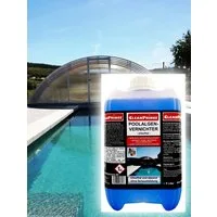 CleanPrince Poolpflege Pool-Algen-Vernichter 5 Liter (chlorfrei) blau CP810100, sorgt stets für klares Wasser