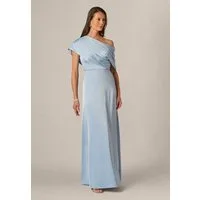 Adrianna Papell Jerseykleid Asymmetric Stretch Satin Gown Fließendes, drapiertes Etuikleid