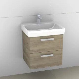 Artiqua 415 Waschtischunterschrank für Pro S 810962 Sanremo Eiche quer NB, 415-WU2L-L53-7145-428 415-WU2L-L53-7145-428
