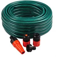 Cellfast Gartenschlauch Gartenschlauch-Set 5tlg. Wasserschlauch 20m 1/2 Zoll Bewässerungsset