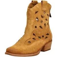 Felmini Stiefelette Veloursleder . Cowboy Stiefelette