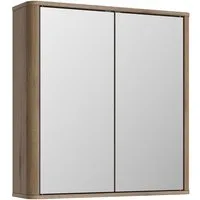 Vicco Badezimmerspiegelschrank Skara, Eiche, 56 x 58.4 cm (1-St)