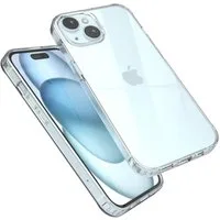 EAZY CASE Handyhülle Crystal Case für iPhone 15 / Plus / Pro / Pro Max 6,1 Zoll, Schutzhülle Kameraschutz Silikonhülle Transparent Handyhülle Slimcover