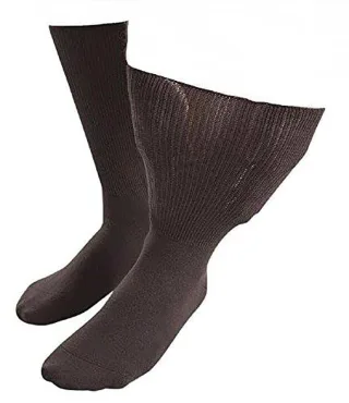 Herren & Damen Extra Wide Soft Cotton Oedema Socken für geschwollene Füße