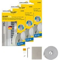 SCHELLENBERG Reparatur-Set Rollladen Gurtfix für das Rollladensystem Maxi, Set, 3-St., für alte Gurtbänder in unterschiedlichen Farben, 23 mm x 4,3 m