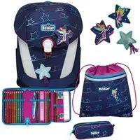 Scout Schulranzen Sunny II Set 4-teilig (Set, 4-tlg)