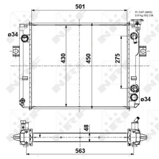 NRF Motork?hler gel?tet 52296A