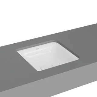 VitrA New Metropole Unterbauwaschtisch quadratisch 40 cm ohne Überlaufschlitz Weiß,7533B403-1083 7533B403-1083