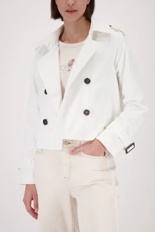 monari - Kurze Trenchjacke off-white - Gr. - 38