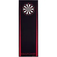 Kingpower Dartmatte Dart Matte Dartteppich Turnier Matte Dartmatte Darts 237 x 80 cm Rot
