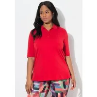 Ulla Popken Poloshirt Poloshirt Classic Pima Cotton Polokragen Halbarm