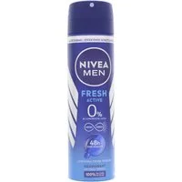 Nivea Deo-Spray Nivea Men Fresh Active Deo Spray 150ml 48h Schutz 0% Aluminium