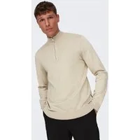 ONLY & SONS Strickpullover ONSWYLER LIFE REG 14 HALF ZIP KNIT NOOS