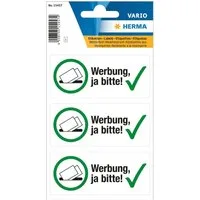 HERMA Etikett Herma Hinweisetiketten weterfest 79 x 34 mm Werbung ja bitte 1 Bl 3